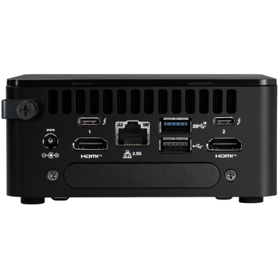 ASUS NUC 13 Pro Kit NUC13ANHi5, Core i5-1340P Processor, 4xUSB, M.2 22x80 NVMe; 22x42 SATA, 2.5'' SATA slot, 2,5Gbe LAN, 2xHDMI, 2x Thunderbolt 4 (USB-C+DP), no cord, single unit, EAN:5032037267885